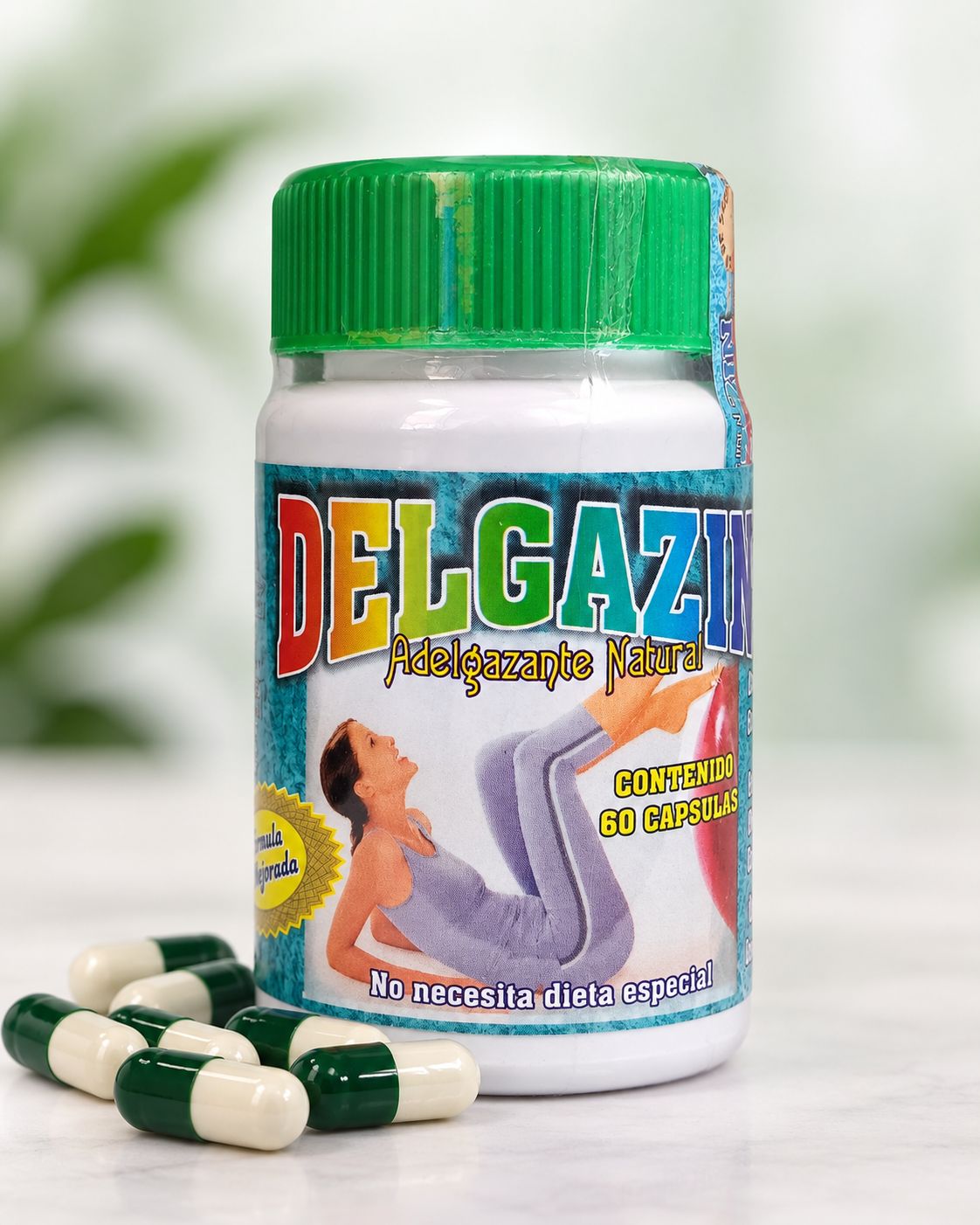 Delgazin en presentación de 60 cápsulas